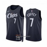 Camiseta Los Angeles Clippers Amir Coffey #7 Ciudad 2023-24 Azul