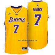 Camiseta Los Angeles Lakers Larry Nance Jr. #7 Amarillo