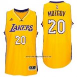 Camiseta Los Angeles Lakers Timofey Mozgov #20 Amarillo