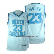 Camiseta NCAA North Carolina Tar Heels Michael Jordan #23 Blanco