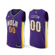 Camiseta New Orleans Pelicans Personalizada Ciudad Violeta