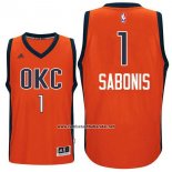 Camiseta Oklahoma City Thunder Domantas Sabonis #1 Naranja