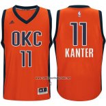 Camiseta Oklahoma City Thunder Enes Kanter #11 Naranja