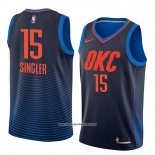 Camiseta Oklahoma City Thunder Kyle Singler #15 Statement 2018 Azul
