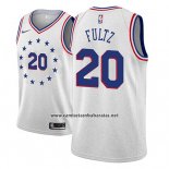 Camiseta Philadelphia 76ers Markelle Fultz #20 Earned 2018-19 Gris