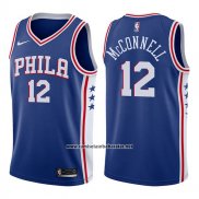 Camiseta Philadelphia 76ers T.j. McConnell #12 Swingman Icon 2017-18 Azul