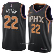 Camiseta Phoenix Suns Deandre Ayton #22 Statement 2017-18 Negro
