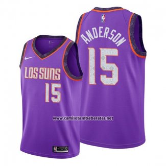 Camiseta Phoenix Suns Ryan Anderson #15 Ciudad Edition Violeta
