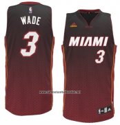 Camiseta Resonate Moda Miami Heat Dwyane Wade #3 Rojo