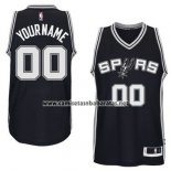 Camiseta San Antonio Spurs Personalizada Negro