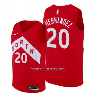 Camiseta Toronto Raptors Dewan Hernandez #20 Earned Rojo