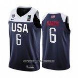 Camiseta USA Joe Harris #6 2019 FIBA Basketball World Cup Azul
