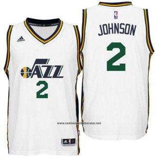 Camiseta Utah Jazz Joe Johnson #2 Blanco