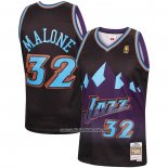 Camiseta Utah Jazz Karl Malone #32 Mitchell & Ness 1996-97 Negro