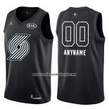 Camiseta All Star 2018 Portland Trail Blazers Nike Personalizada Negro