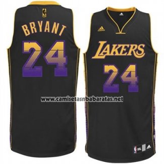 Camiseta Ambiente Los Angeles Lakers Kobe Bryant #24 Negro
