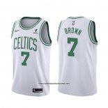 Camiseta Boston Celtics Jaylen Brown #7 Association 2021-22 Blanco