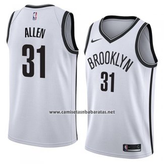 Camiseta Brooklyn Nets Jarrett Allen #31 Association 2018 Blanco