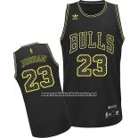 Camiseta Electricidad Moda Chicago Bulls Michael Jordan #23 Negro