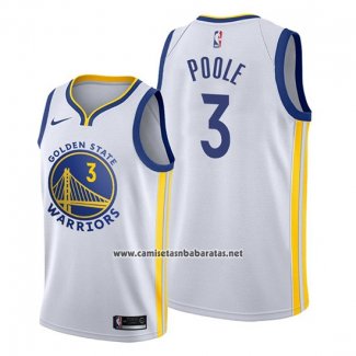 Camiseta Golden State Warriors Jordan Poole #3 Association Blanco