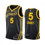 Camiseta Golden State Warriors Kevon Looney #5 Ciudad 2023-24 Negro