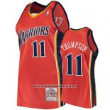 Camiseta Golden State Warriors Klay Thompson 2009-10 Hardwood Classics Naranja