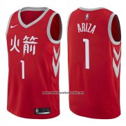 Camiseta Houston Rockets Trevor Ariza #1 Ciudad 2017-18 Rojo
