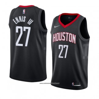 Camiseta Houston Rocketst James Ennis Iii #27 Statement 2018 Negro