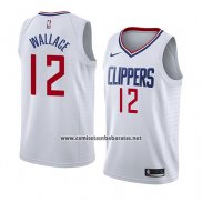 Camiseta Los Angeles Clippers Tyrone Wallace #12 Association 2018 Blanco