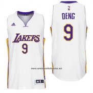 Camiseta Los Angeles Lakers Luol Deng #9 Blanco