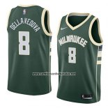Camiseta Milwaukee Bucks Matthew Dellavedova #8 Icon 2018 Verde