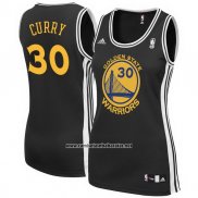 Camiseta Mujer Golden State Warriors Stephen Curry #30 Negro