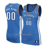 Camiseta Mujer Oklahoma City Thunder Adidas Personalizada Azul