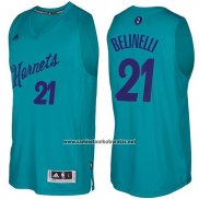 Camiseta Navidad 2016 Charlotte Hornets Marco Belinelli #21 Teal