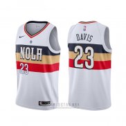 Camiseta New Orleans Pelicans Anthony Davis #23 Earned Blanco