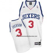Camiseta Philadelphia 76ers Allen Iverson #3 Blanco
