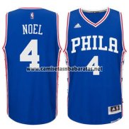 Camiseta Philadelphia 76ers Nerlens Noel #4 Azul