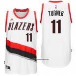 Camiseta Portland Trail Blazers Evan Turner #11 Blanco