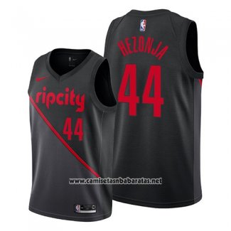 Camiseta Portland Trail Blazers Mario Hezonja #44 Ciudad 2019 Negro