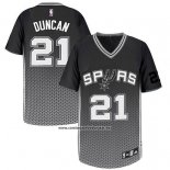 Camiseta Resonate Moda San Antonio Spurs Tim Duncan #21 Negro