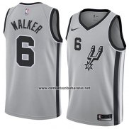 Camiseta San Antonio Spurs Lonnie Walker #6 Statement 2018 Gris