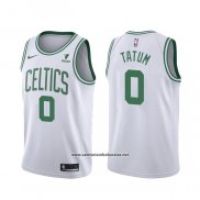 Camiseta Boston Celtics Jayson Tatum #0 Association 2021-22 Blanco