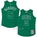 Camiseta Boston Celtics Kevin Garnett #5 Mitchell & Ness 2012 Verde