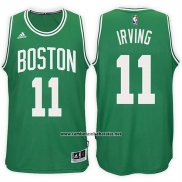 Camiseta Boston Celtics Kyrie Irving #11 Blanco Verde