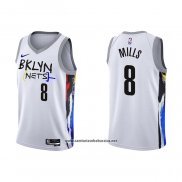 Camiseta Brooklyn Nets Patty Mills #8 Ciudad 2022-23 Blanco