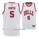 Camiseta Chicago Bulls Bobby Portis #5 Blanco