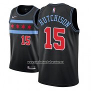 Camiseta Chicago Bulls Chandler Hutchison #15 Ciudad 2018-19 Negro