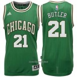 Camiseta Chicago Bulls Jimmy Butler #21 Verde