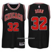Camiseta Chicago Bulls Kris Dunn #32 Alternate 2017-18 Negro