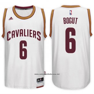 Camiseta Cleveland Cavaliers Andrew Bogut #6 2015 Blanco